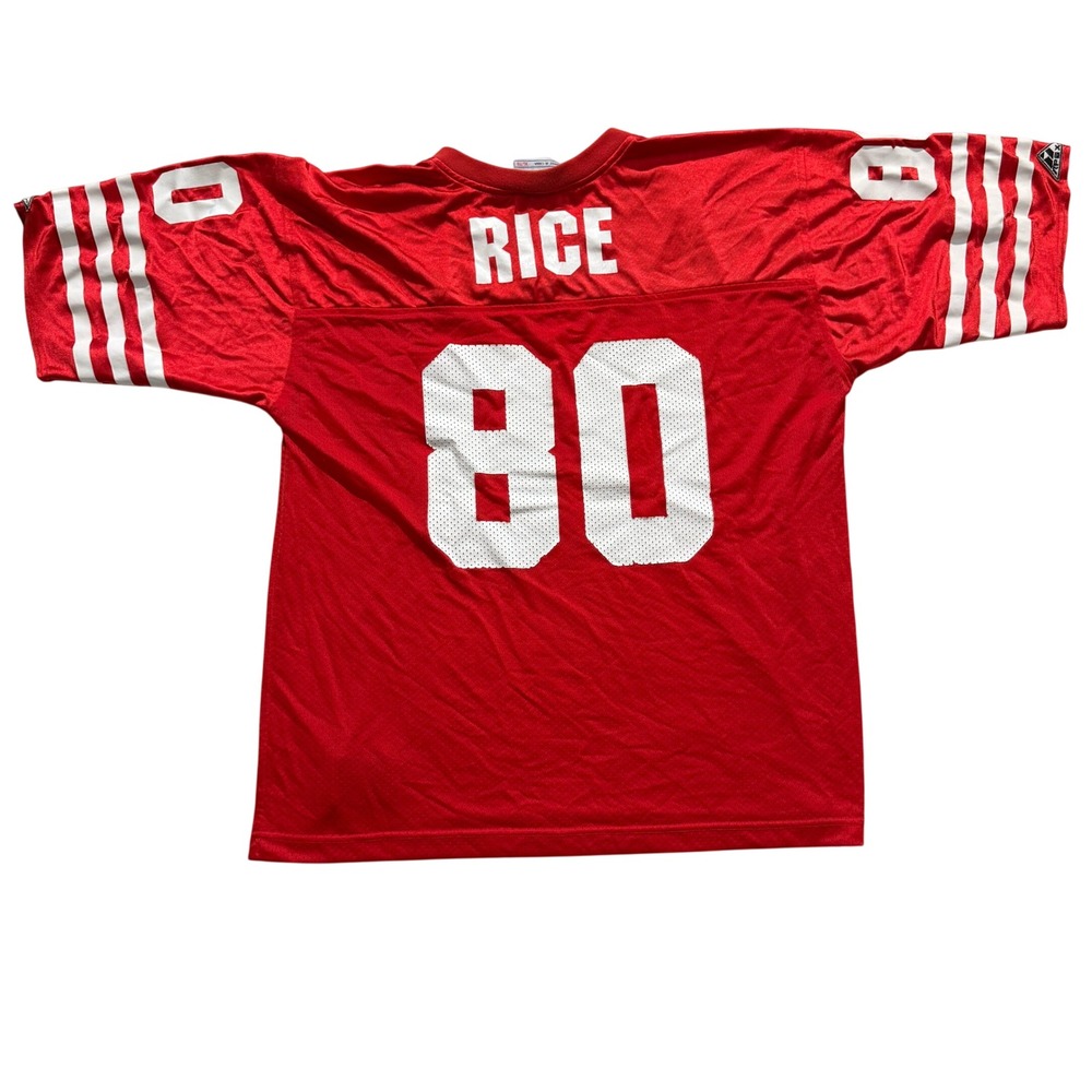 Vintage Apex One Jerry Rice San Francisco 49ers Jersey Red Mesh XL 90s NFL 80